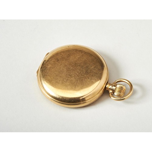 449 - AN 18CT GOLD HUNTER POCKET WATCH