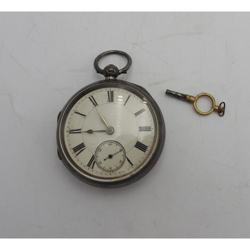 452 - A HALLMARK SILVER POCKET WATCH