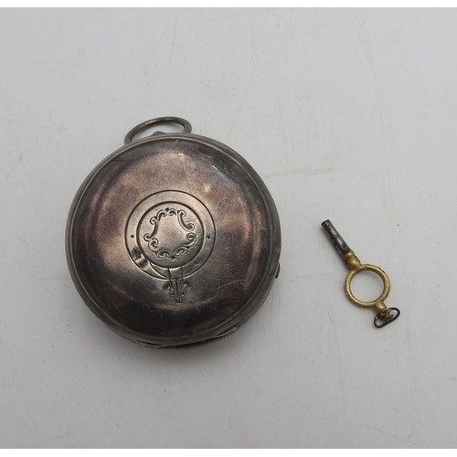 452 - A HALLMARK SILVER POCKET WATCH