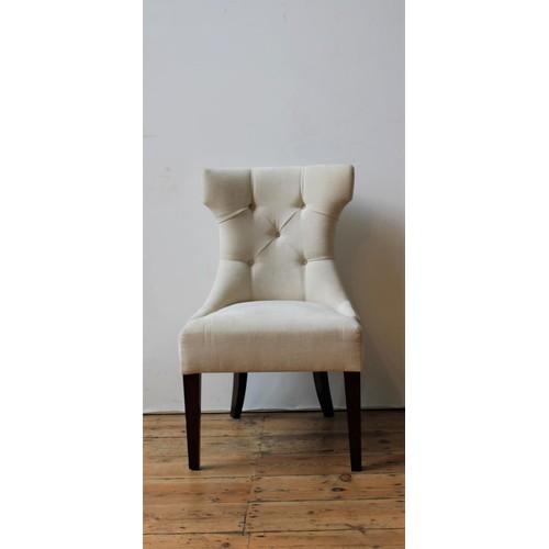 58 - A CONTEMPORARY CREAM UPHOLSTERED 'MICHIGAN' SIDE CHAIR