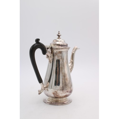 463 - A HALLMARK SILVER COFFEE POT, George Howson, Sheffield 1904, 22cm high, 16 oz in total