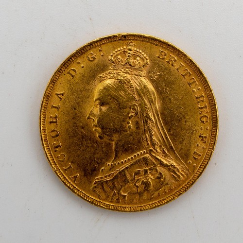 495 - A VICTORIAN GOLD SOVEREIGN, DATED 1891