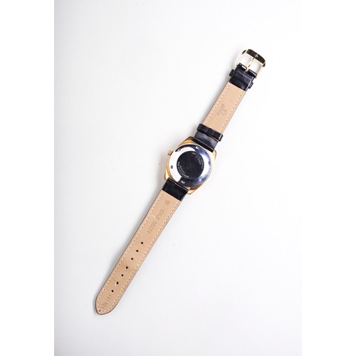 26 - HAMILTON GOLD PLATED 21 JEWEL AUTOMATIC DRESS WATCH, c1960s, with modern calf-grain leather strap.PR... 