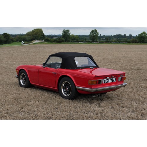 208 - 1973 TRIUMPH TR6Registration Number: FDH 675LChassis Number: CR18310Recorded Mileage: TBA2 owners fr... 