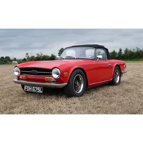 208 - 1973 TRIUMPH TR6Registration Number: FDH 675LChassis Number: CR18310Recorded Mileage: TBA2 owners fr... 