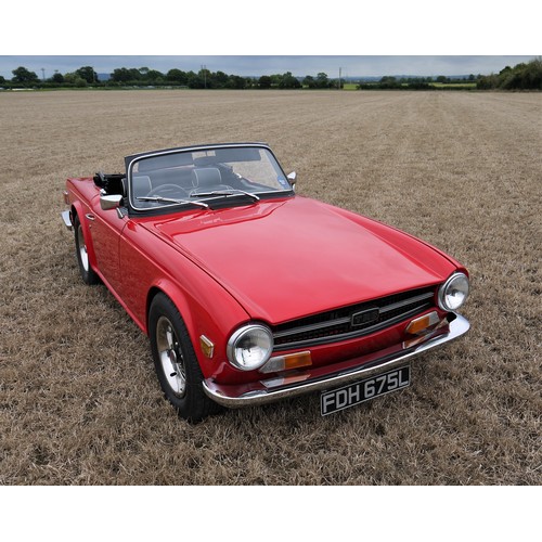 208 - 1973 TRIUMPH TR6Registration Number: FDH 675LChassis Number: CR18310Recorded Mileage: TBA2 owners fr... 