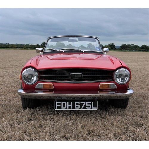 208 - 1973 TRIUMPH TR6Registration Number: FDH 675LChassis Number: CR18310Recorded Mileage: TBA2 owners fr... 