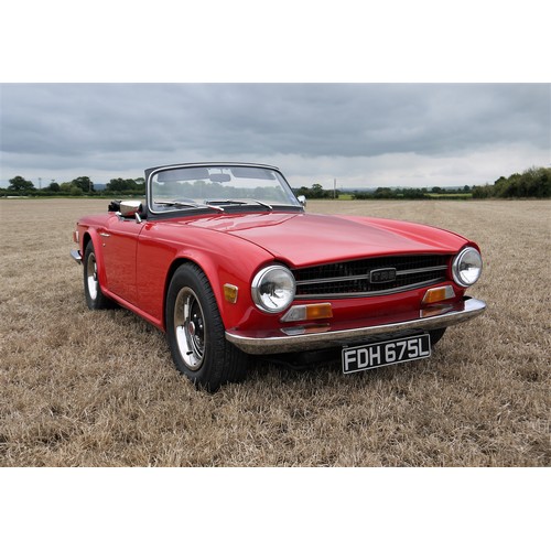 208 - 1973 TRIUMPH TR6Registration Number: FDH 675LChassis Number: CR18310Recorded Mileage: TBA2 owners fr... 