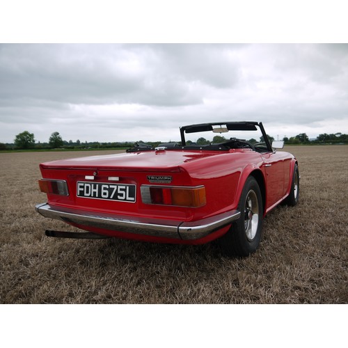 208 - 1973 TRIUMPH TR6Registration Number: FDH 675LChassis Number: CR18310Recorded Mileage: TBA2 owners fr... 