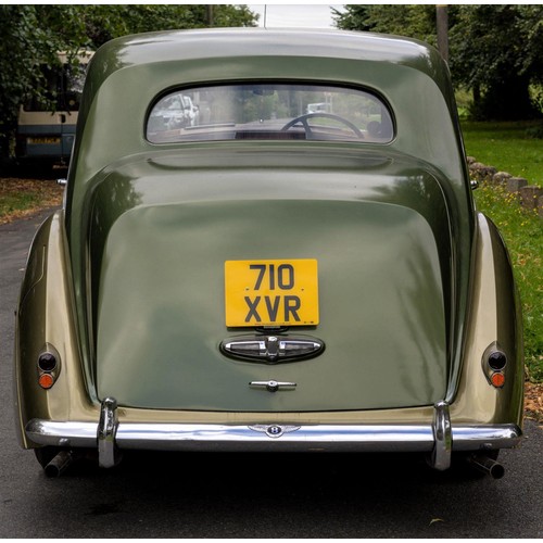 214 - 1954 BENTLEY R-TYPE 4½-LITRE SALOONRegistration Number: 710 XVRChassis Number: B292YD  Four speed au... 