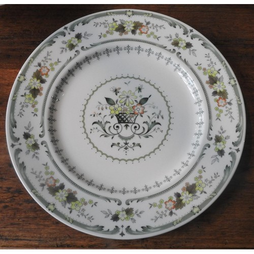 272 - SIX ROYAL DOULTON 'PROVENCAL'  DINNER PLATES, SIX SIDE PLATES, TWO TUREENS AND OVAL PLATTER