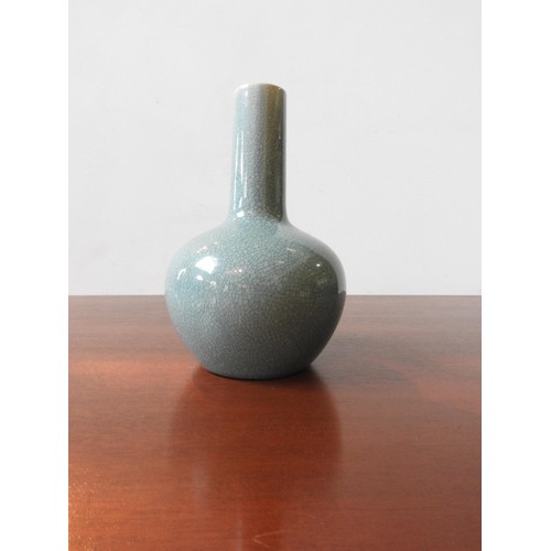 220 - CRACKLE GLAZE VASE