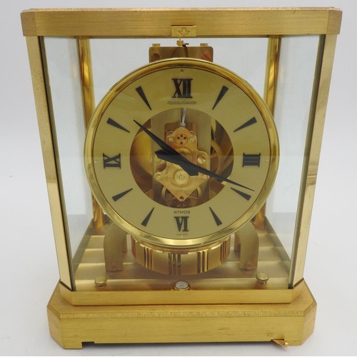 327 - JAEGER LECOULTRE ATMOS CLOCK, 23cm x 19cm 14cm