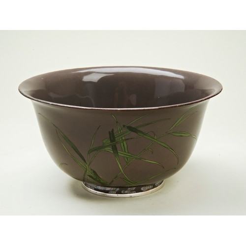 307 - FINE JAPANESE SILVER WIRE CLOISONNE BOWLMEIJI PERIOD (1868-1912)in the manner of Hattori Tadasaburo,... 