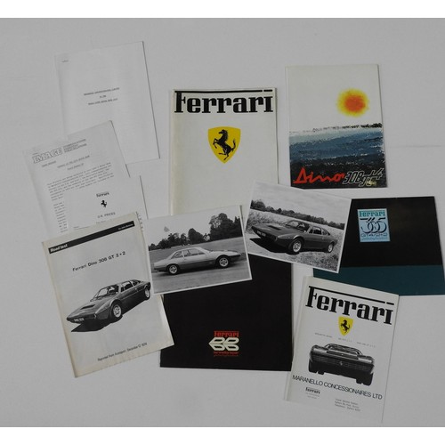 47 - MARANELLO CONCESSIONAIRES EARLS COURT MOTOR SHOW PROMOTIONAL PACK 1974.Includes copies of original p... 