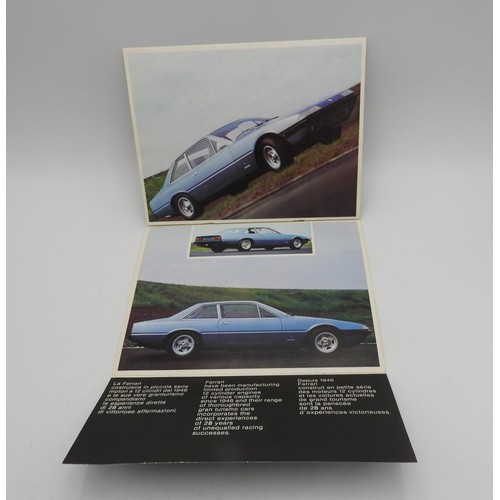 57 - SELECTION OF PERIOD 1970S FERRARI SALES BROCHURES: 365 GT4 2+2, 365 BB, 308 GT4, FERRARI 308 GT4 Als... 