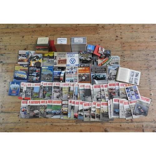 12 - QUANTITY OF AUTOCOURSE AND MOTORSPORT BOOKSTwo unopened boxes of Autocourse books, several older cop... 