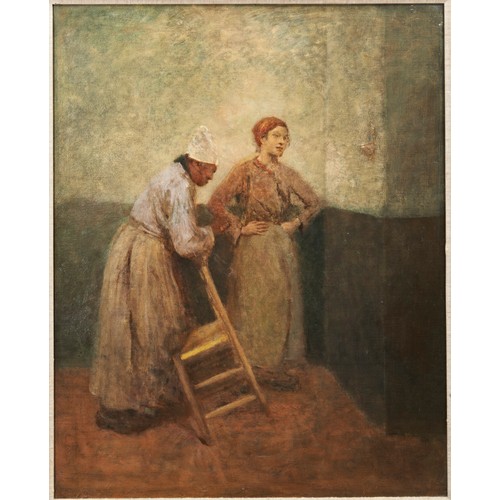 234 - ROBERT MCGREGOR (1848-1922)BRETON HOUSEWIVESoil on canvas, bears Fine Art Society label verso64cm x ... 