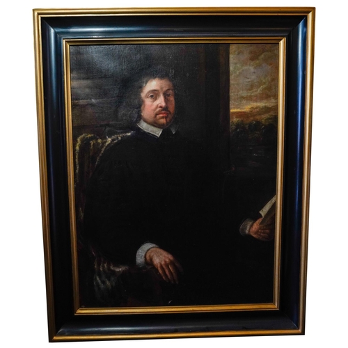 243 - CONTINENTAL SCHOOL (XVIII-XIX)PORTRAIT OF A GENTLEMANoil on canvas, framed97cm x 75cm... 