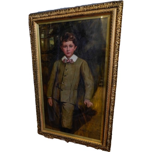 244 - CHARLES GOLDSBOROUGH ANDERSON (1865-1936)PORTRAIT OF A YOUNG BOYoil on canvas, signed indistinctly, ... 