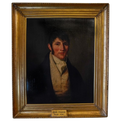 248 - ENGLISH SCHOOL (18TH CENTURY)PORTRAIT OF JOHN FRASERoil on canvas, gilt framed68cm x 54cm... 