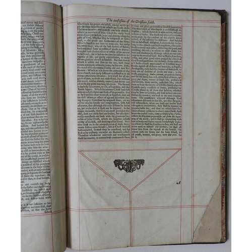 412 - A 1638 LEATHER BOUND BOOK OF COMMON PRAYER, printed by Thomas Buck and Roger Daniel, printers to the... 