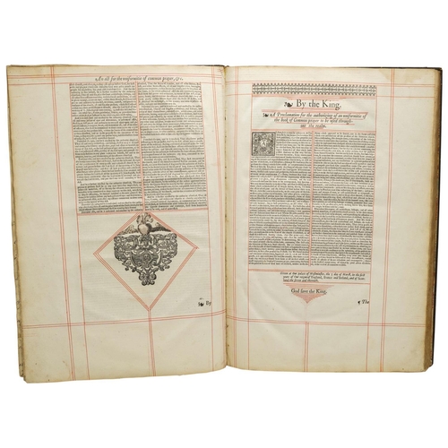 412 - A 1638 LEATHER BOUND BOOK OF COMMON PRAYER, printed by Thomas Buck and Roger Daniel, printers to the... 