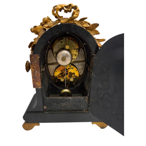 114 - GOOD VICTORIAN MOONPHASE CALENDAR CLOCK BY THOMAS BOXALL, BRIGHTON CIRCA 1870-80the engine turned gi... 