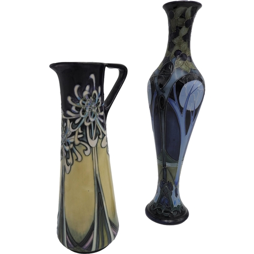 221 - MOORCROFT VASE BY RACHEL BISHOPDATED 201231cm high; together with a MOORCROFT 'GOLDEN DREAM' JUG BY ... 