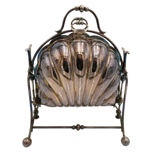 469 - SILVER PLATED DINNER GONG BY E. J. FAIRBAIRNSEARLY 20TH CENTURY22cm high; together with a LATE VICTO... 