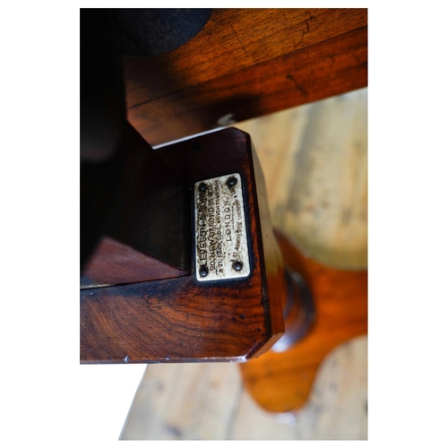 38 - VICTORIAN MAHOGANY READING TABLE BY LEVESON & SONS, LONDON19TH CENTURYof typical form79cm wide, ... 