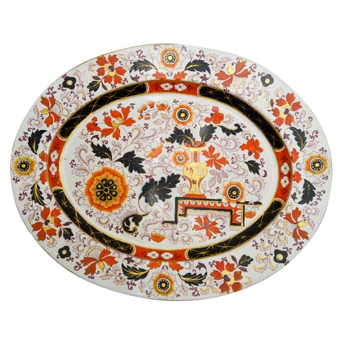 190 - TWO IRONSTONE MEAT DISHES19TH CENTURYone Mason's the other Ashworth, each with imari chinoiserie dec... 