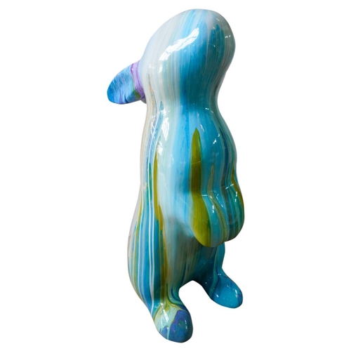 401 - ALEX ECHO (1958)RABBIT SCULPTURE emulsion & enamel overlay, signed to underside120cm highPROVENA... 