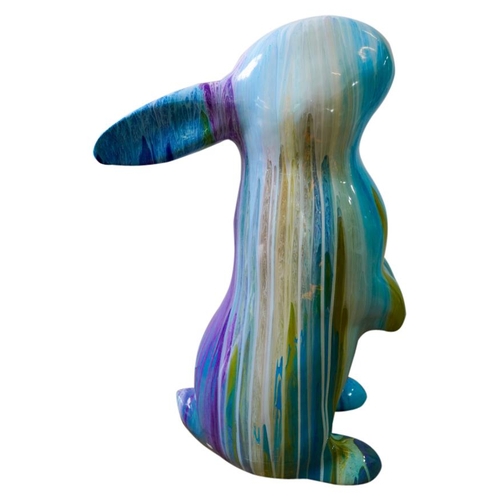 401 - ALEX ECHO (1958)RABBIT SCULPTURE emulsion & enamel overlay, signed to underside120cm highPROVENA... 