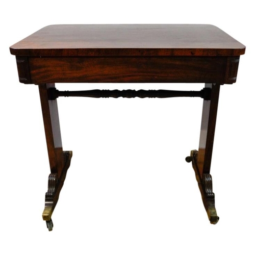 54 - GOOD GEORGE IV MAHOGANY SIDE TABLECIRCA 1825in the manner of Gillows, the rounded rectangular top ab... 