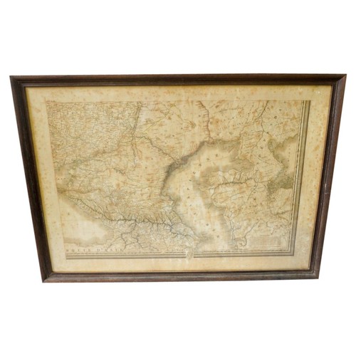 420 - BAPTISTA BOAZIO, A LATE 19TH CENTURY REPRODUCTION OF A MAP OF IRELANDE, together with an early 19th ... 