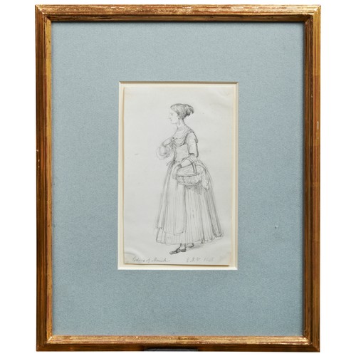 83 - EDWARD MATTHEW WARD (1816-1879)'COURTIERS'three pencil sketches, each signed and dated 1845 & 46... 