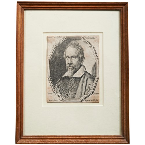 92 - CRISTOFANO RONCALLI IL POMERANCIO, portrait bust engraving printed by Ottavio Leoni, 1623 and Nicola... 