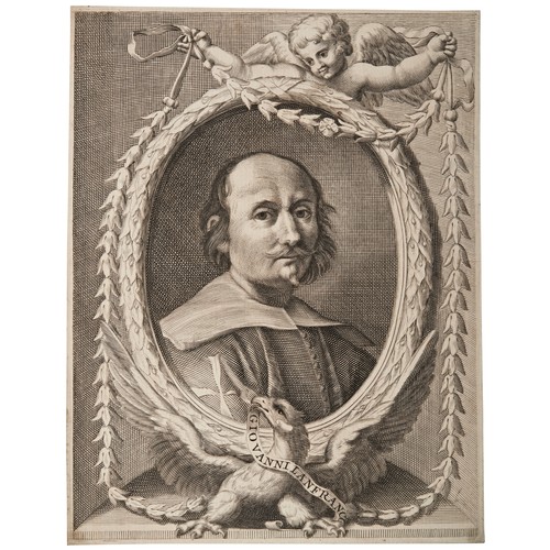 99 - A FOLDER CONTAINING A COLLECTION OF TWELVE ENGRAVED PORTRAITS, including artists such a Caravaggio a... 