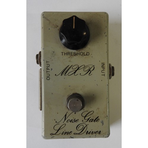 17 - A 1970s MXR NOISE GATE LINE DRIVER GUITAR PEDAL. Worn studio condition, untested.... 