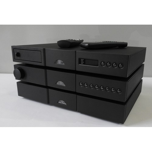 22 - A NAIM HI-FI SYSTEM comprising an NAP 150X amp, a CD5si, compact disc player and a NAC112x pre-ampli... 