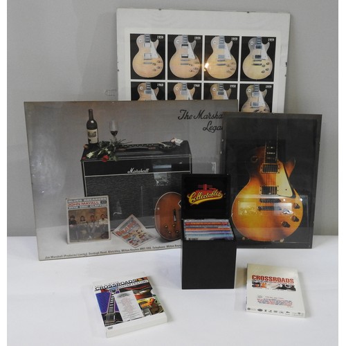 68 - AN OLDIES LES PAUL ADN MARY FORD SIX CD BOXED COLLECTION, two Crossroads Guitar Festival DVDs and ot... 