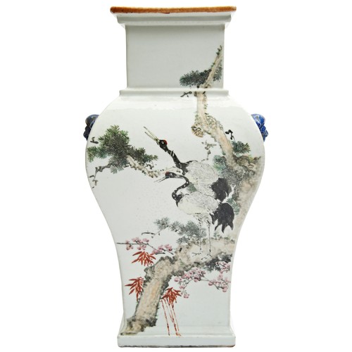 167 - **SPECIAL BIDDING ARRANGEMENTS**LARGE QIANJIANGCAI ENAMELED VASECHENG MEN (1833-1908), DATED 1882of ... 