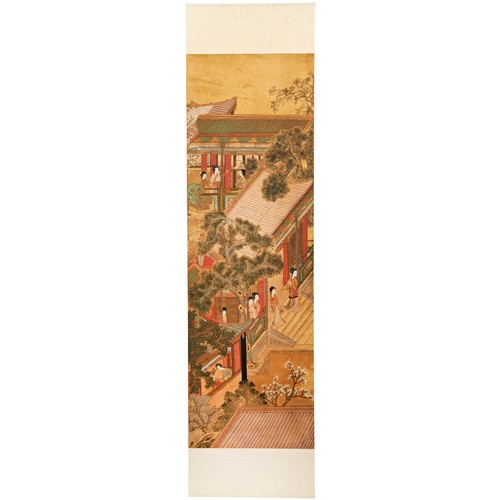 276 - **SPECIAL BIDDING ARRANGEMENTS**ATTRIBUTED TO QIU YING (1494-1552)ONE HUNDRED BEAUTIES ink and colou... 