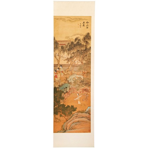 276 - **SPECIAL BIDDING ARRANGEMENTS**ATTRIBUTED TO QIU YING (1494-1552)ONE HUNDRED BEAUTIES ink and colou... 