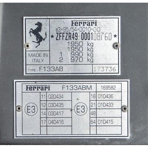 26 - 1997 FERRARI 550 MARANELLO                          Registration Number: P797 GPF       Chassis Numb... 