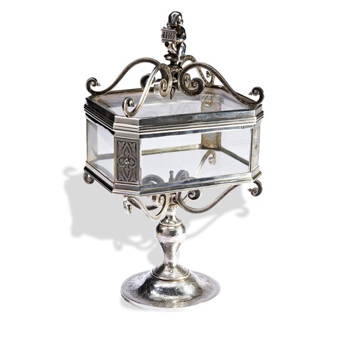 238 - GOOD FRENCH SILVER AND CRYSTAL RELIQUARY BY FRANCOIS-DESIRE FROMENT-MEURICEPARIS, CIRCA 1840-50, in ... 