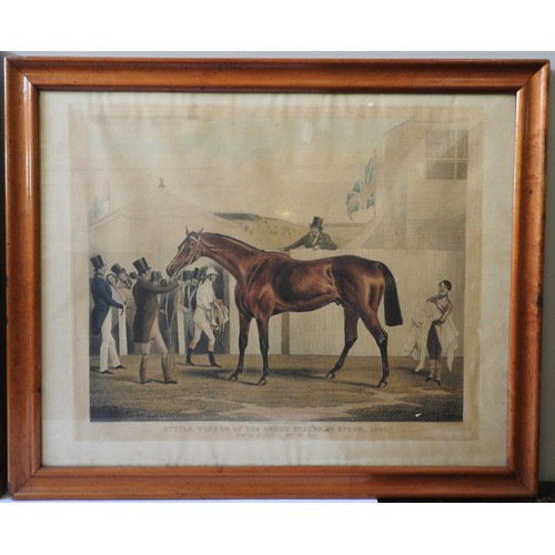 267 - CHUZNEE, WINNER OF THE OAKS, 1841 AND ATILLA, WINNER OF THE DERBY STAKES AT EPSOM, 1842, hand colour... 