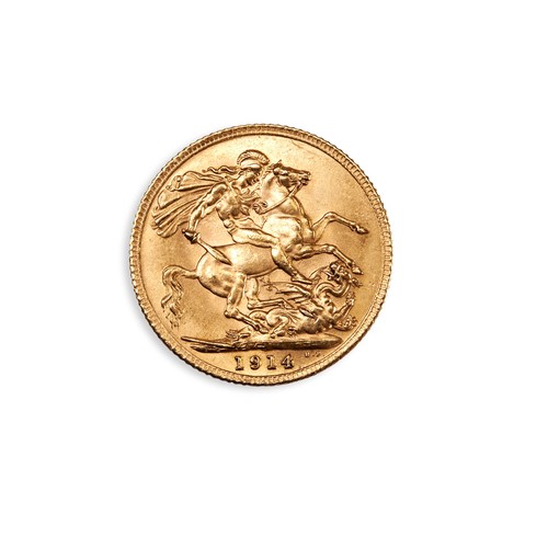 477 - A GEORGE V GOLD SOVEREIGN, 1914