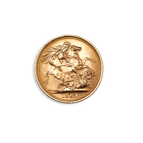 480 - AN ELIZABETH II GOLD SOVEREIGN, 1967